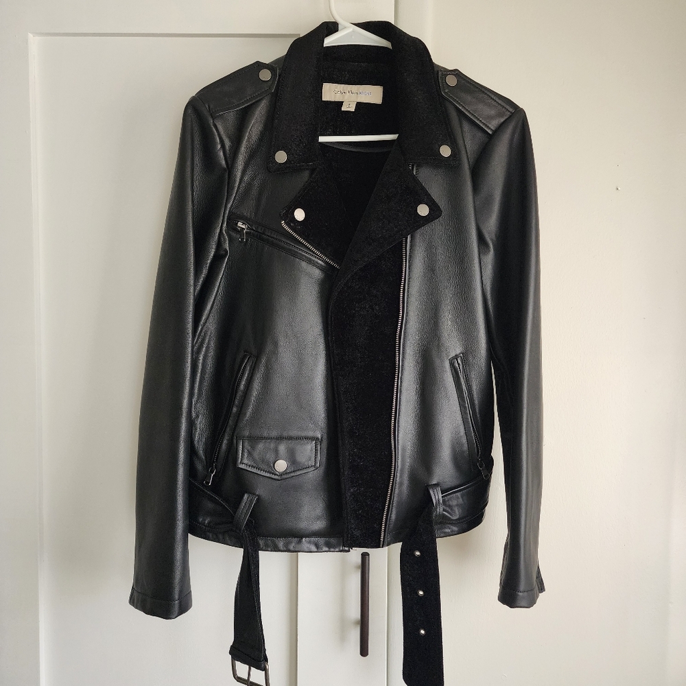 Calvin Klein Black Leather Jacket